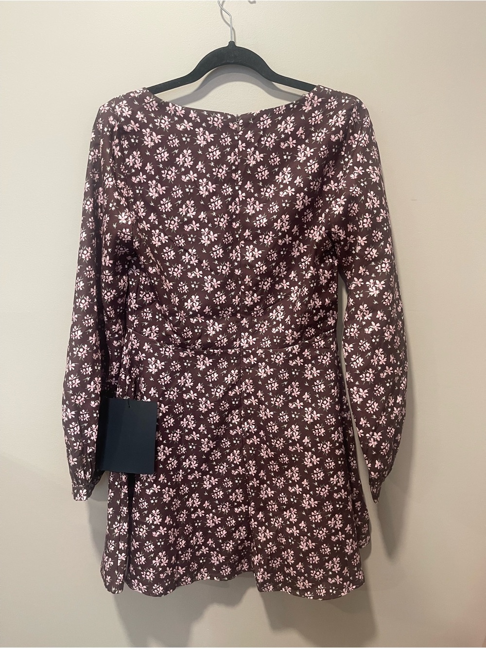 Lulus Daily Affection Brown Floral Corduroy Mini Dress With Pockets - Picture 2 of 6